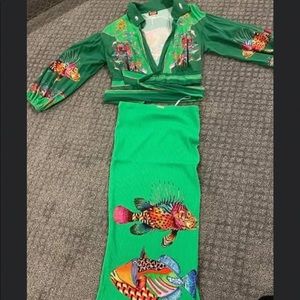 Woman 2 pc tropical outfit